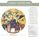 thumbnail image 2 of Liga de la Justicia-theme Fitted Round Tablecloths Elastic Edged Table Covers Waterproof Table Cloth for Kitchen Holiday Party Tables Decor 120cm, 2 of 6