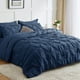 thumbnail image 1 of Juego de ropa de cama CozyLux, edredón azul marino, tamaño queen, 7 piezas, 1 of 3