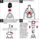 thumbnail image 2 of Llave de grifo multiusos de aleación de aluminio galvanizado, llave de superficie, herramienta de mantenimiento de plomería para baños, reparación de grifos y fregaderos., 2 of 5
