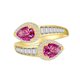 thumbnail image 1 of Anillos de Moissanita de 1 Quilate*2 para Mujer, Anillos de Diamante Corte Pera Color D VVS1 de Plata Esterlina S925, Opción Ideal para Cumpleaños, Aniversario y Ocasiones Románticas con Certificado, 1 of 4