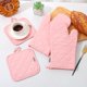 thumbnail image 4 of Manoplas y agarraderas M MIAOYAN 4 uds 20 cm rosa resistentes al calor, 4 of 6