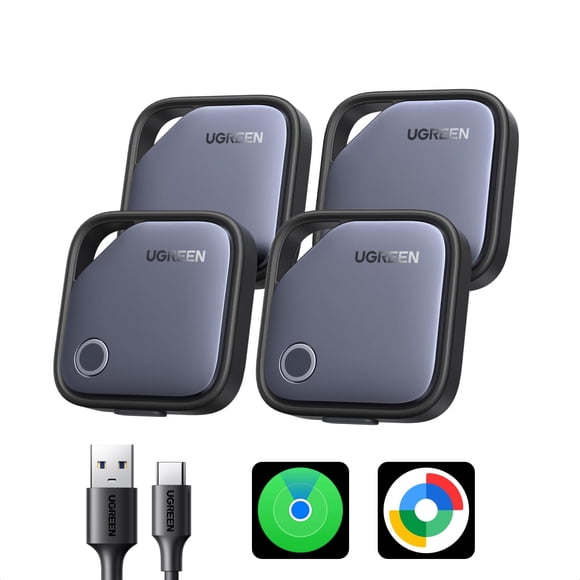 UGREEN Finder Duo Rastreador Bluetooth 4 Pack Recargable