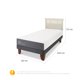 thumbnail image 3 of Cama Europea Smart 1 Plaza Base Normal, 3 of 12