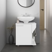 Tuhome - Mueble Para Lavamanos Phillips 1 Puerta Blanco