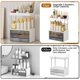thumbnail image 2 of Organizador StorBin para mostrador de baño, 3 cajones, 5 niveles, gris, 2 of 7