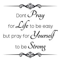 Rienda Libre Graphics - Decomural Don'T' Pray For Life Religious Ws-42970