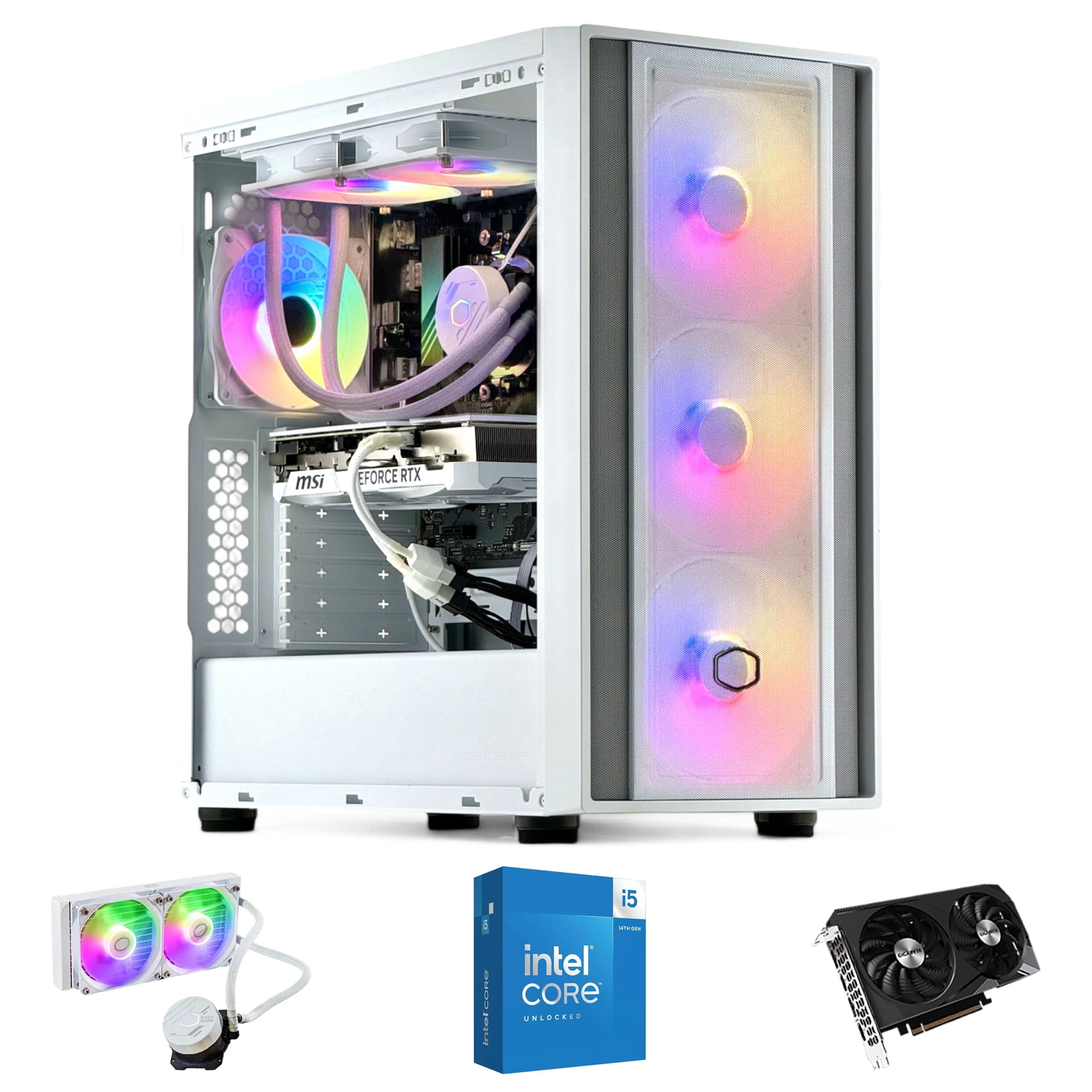 Hyperpc.cl - Pc Gamer Blanco Intel Core I5 14600k 32gb Ddr5 1tb Rtx 5070 12gb