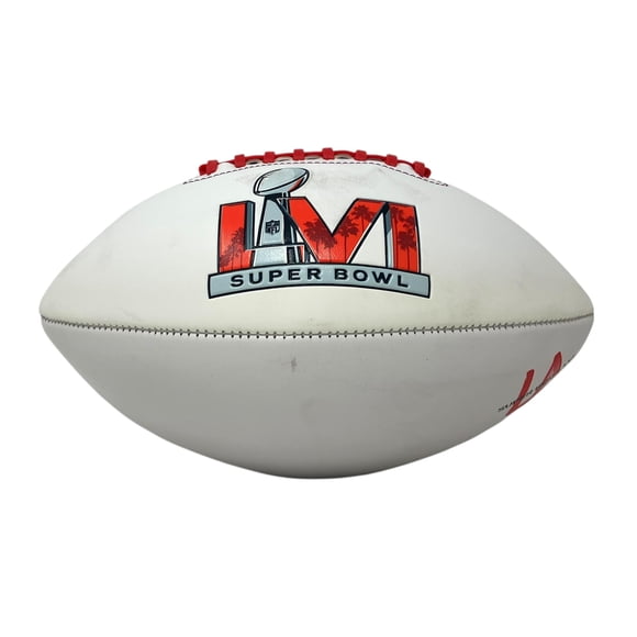 Balón de fútbol americano Rawlings SB LVI NFL tamaño oficial de cuero