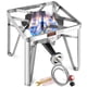 thumbnail image 1 of Estufa individual de acero inoxidable con quemador de propano ARC de 200,000 BTU, 1 of 7