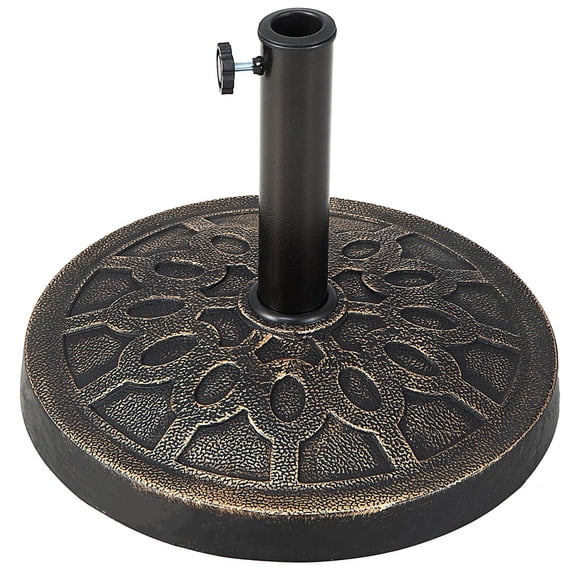 Base Para Sombrilla De Patio De Hierro Fundido Color Bronce 13 6 Kg