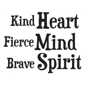 Rienda Libre Graphics - Decomural Heart Mind Spirit Inspirational Ws-44279