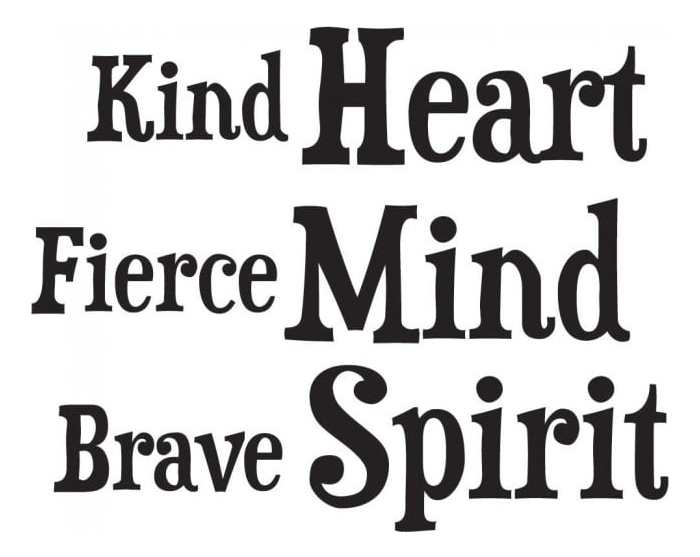 Rienda Libre Graphics - Decomural Heart Mind Spirit Inspirational Ws-44279