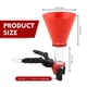 thumbnail image 2 of Embudo Teybouk con Bloqueo Antifugas Rojo, 2 of 7