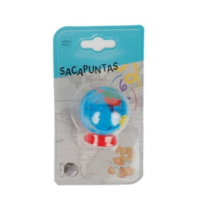 Homewell - Sacapuntas Diseño Mapamundi Rojo 6X4Cm