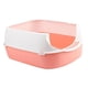 thumbnail image 4 of Caja De Arena Para Gatos Bandeja De Arena Para Gatos Con Parte Superior Semiabierta Para Kitty Rabbit Small Pet Pink, 4 of 5