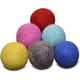 thumbnail image 1 of Set de 6-100% Lana Felt Ball Juguetes para Gatos y Gatitos, Hecho a mano Coldeul Eco-Friendly Gato Lana Balls (4cm, Gris Mint Azul Red Rosa Yellow), 1 of 4