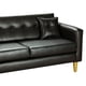 thumbnail image 3 of Sofa New Retro 3 Cuerpos Pu 01 Negro, 3 of 5