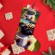 thumbnail image 4 of Pug Tema: Calcetines de Navidad, fino lino blanco para colgar en escaleras y chimenea, decoración navideña para el hogar, regalo de Navidad.54cm×38cm, 4 of 5