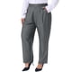 thumbnail image 4 of Pantalones de Oficina de Trabajo Plisados de Talla Grande para Mujer de Agnes Orinda, de Cintura Alta, Rectos, Casual de Negocios con Bolsillo 5X Gris Claro, 4 of 6