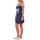 thumbnail image 4 of INSPIRE CHIC Camisón de Mujer con Lazo Estampado Lindo de Verano sin Mangas Camisón Camiseta de Dormir Camisola Camiseta de Noche S Azul, 4 of 6