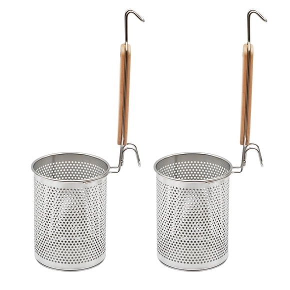 Colador de pasta QYQRQF 2 unidades - Cesta de acero inoxidable