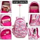 thumbnail image 3 of Girls School Backpack Child Wheeled Bag Set for Boys Roller Bag Rolling Luggage School Trolley Backpack with Lunch Bag Insulated, 3 of 3