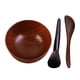thumbnail image 3 of Juego De 3 Cuencos De Madera Para Mascarilla Facial, Aplicador De Herramientas, Compacto Y Ligero, 3 of 3