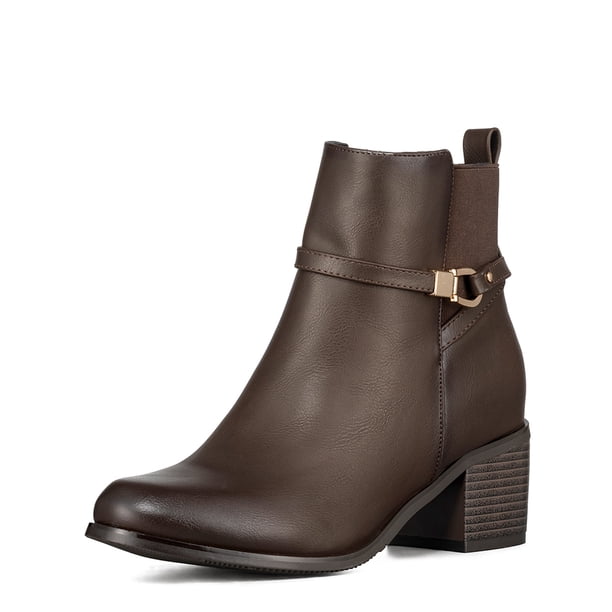Botin Casual Mujer De Moda Vintage Tacon Grueso Weide ZS66