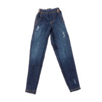 Magideal - 1/12 Escala Mujer Figura Jeans Figura Muñeca Pantalones Disfraz Muñeca Decoración Accesorios Moda Hecha A Mano Para 6 Pulgadas Accesorios De Figuras Agujero Azul