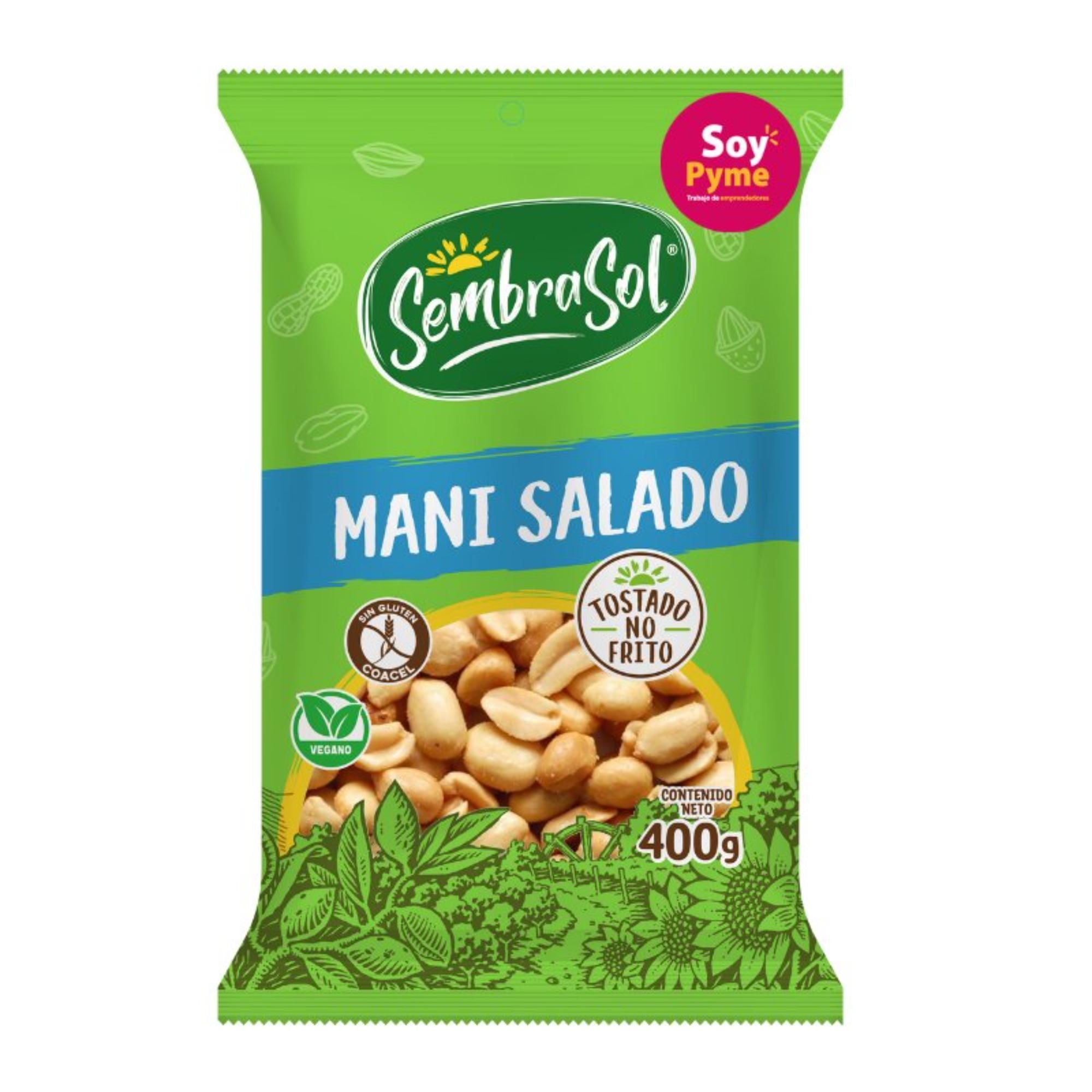 Maní Tostado Salado 400 g Sembrasol
