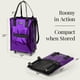thumbnail image 4 of Bolsa de supermercado reutilizable con ruedas HULKEN Ultraviolet Small, 4 of 9