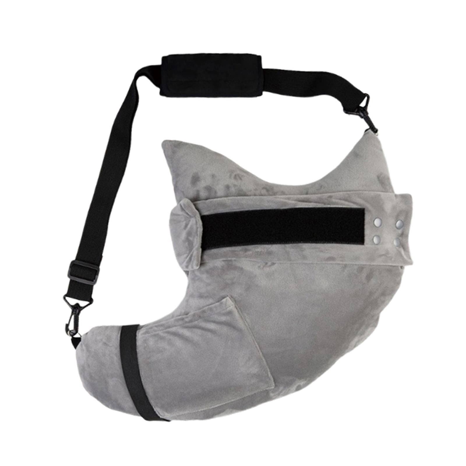 Ioensy - Almohada De Hombro Transpirable Con Bolsillo Para Sentarse, Dormir Y Estar En Casa