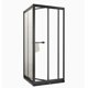 thumbnail image 1 of Mampara de Ducha Esquinera 70×70cm Puerta Abatible, Perfilería Negra –190cm Alto, 1 of 4