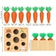 thumbnail image 2 of Montessori Toys For 1 2 3 Year Old Toddlers, Carrot Harvest Game Wooden Toy For 12 18 Months Baby Boys And Girls, Educational Learning Shape Sorting Matching Gifts For Babies 1-3, 2 of 2