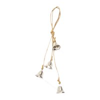 Magideal - Casa De Viento De Estilo Vintage, Juego De Viento De Cuerda Júrese, Fácil De Instalar, Decoración Creativa De Colgar Hecha De Metal Para Balcón, Patio Plata