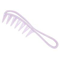 Ioensy - Peine De Dientes Anchos Mini Para Desenredar Cabello Húmedo O Seco Rizado Mojado Ondulado Cabello Grueso Púrpura