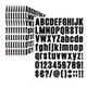 thumbnail image 1 of Stickers De Letras 810 Piezas Impermeables De 2 5 Cm Negras, 1 of 6