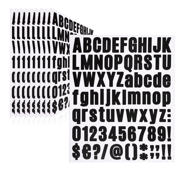 Stickers De Letras 810 Piezas Impermeables De 2 5 Cm Negras