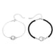 thumbnail image 1 of Pulseras Parejas Plata 925 Doble Anillo Corazon Rosa Espinas plateado Talla única, 1 of 4