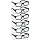 thumbnail image 1 of Paquete de 6 gafas de lectura Boost Eyewear negras +2.50, 1 of 8