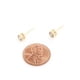 thumbnail image 5 of Arete Saronite Redondo CZ Bañado En Oro 14k Mujer, 5 of 5