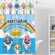 thumbnail image 1 of Tiburón Bebé Cortina de Ducha para Baño Decoración del Hogar, Cortinas de Baño Impermeables Duraderas, Cortina de Baño, Decoración de Baño para Adultos Niñas Niños, Regalos para Casa 119cmX180cm, 1 of 5