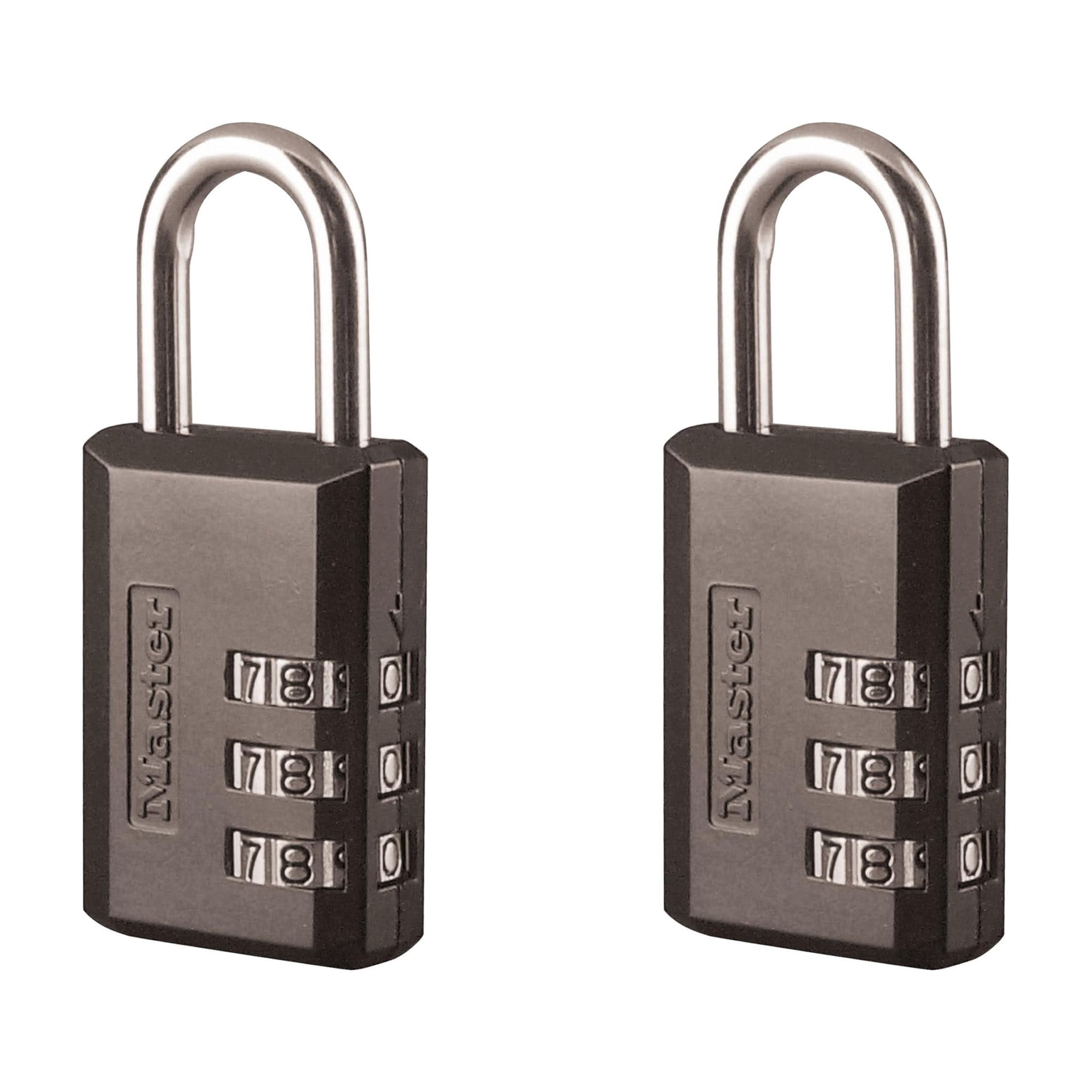 Candado Combinado Master Lock 647ec2 Negro, Paquete De 2