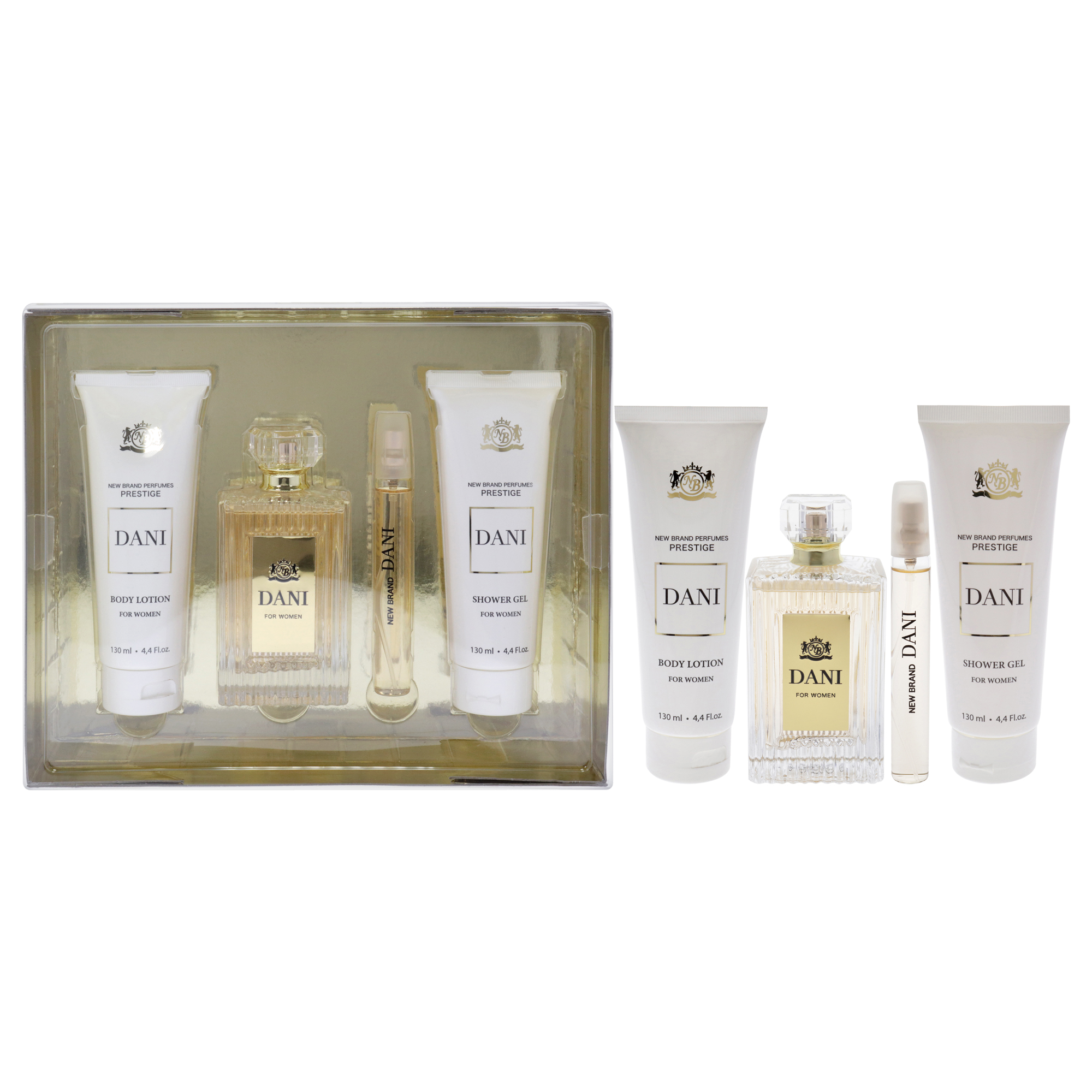 Set De Regalo Perfume New Brand Prestige Dani Edp 3 Piezas