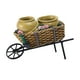 thumbnail image 5 of Creative Cart Flower Pot Do Old Durable Para Patio Al Aire Libre Adorno Maceta Amarilla, 5 of 5