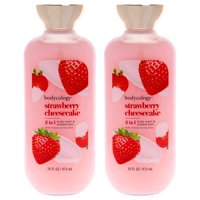 Bodycology - Gel De Ducha Nan Cheesecake De Fresa 473Ml Mujer Pack De 2