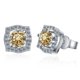 thumbnail image 5 of Aretes de Moissanita 2cttw Color D Claridad VVS1 Aretes de Botón de Diamante de Plata Esterlina 925 Aretes de Botón de Moissanita para Mujer Hombres con Certificado, 5 of 9