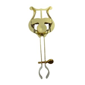 Bothyi - Clip Para Partituras De Clarinete Con Lira Clip Para Partituras De Clarinete Dorado Y Blanco