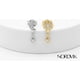 thumbnail image 2 of Aros Asimétricos Luna Sol Plata 925 Nordvik Regalo Mamá Dorado, 2 of 3