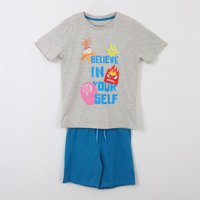 Pijama Manga Corta Niño Gris Intensamente Pixar Disney